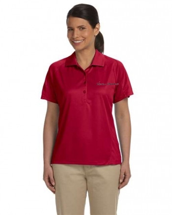 Harriton Women's Polytech Mesh Insert Polo