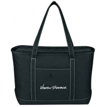 Large Cotton Canvas Yacht Tote Bag_Embroidered